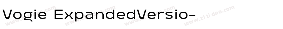 Vogie ExpandedVersio字体转换